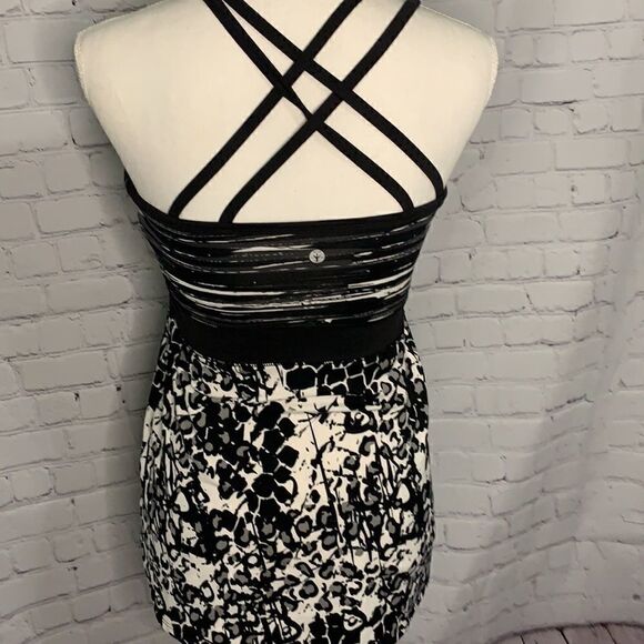 Soybu Black White Racerback Athletic Tank Top - S - Picture 2 of 5